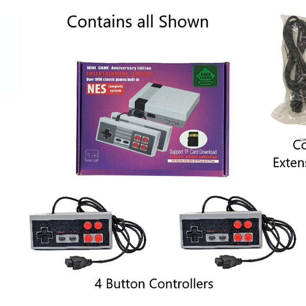 NES Retro Game Console: HDMI Connection, Dual Controllers, Nostalgic Arcade Experience - Old Arcade Ultimate Gaming - Old Arcade