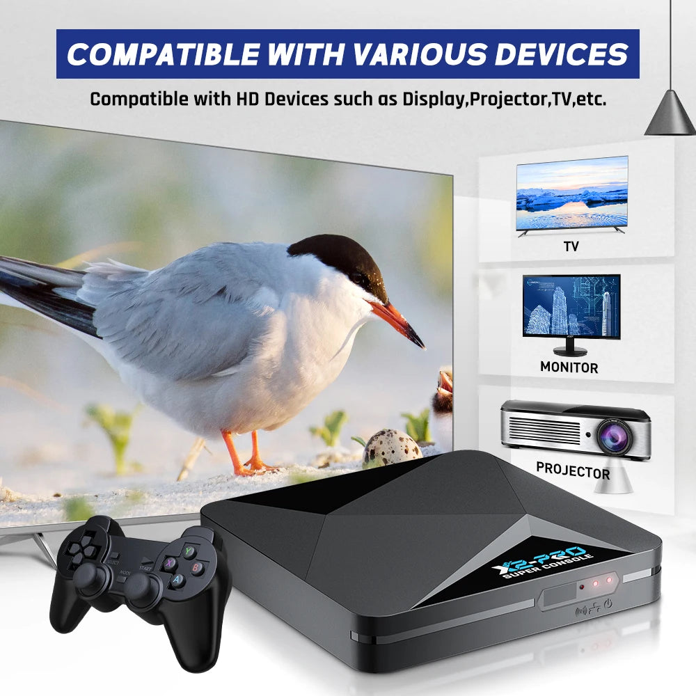 Super Console X2 Pro with 90000 Video Games for PS1/DC/MAME/SS with Gamepad