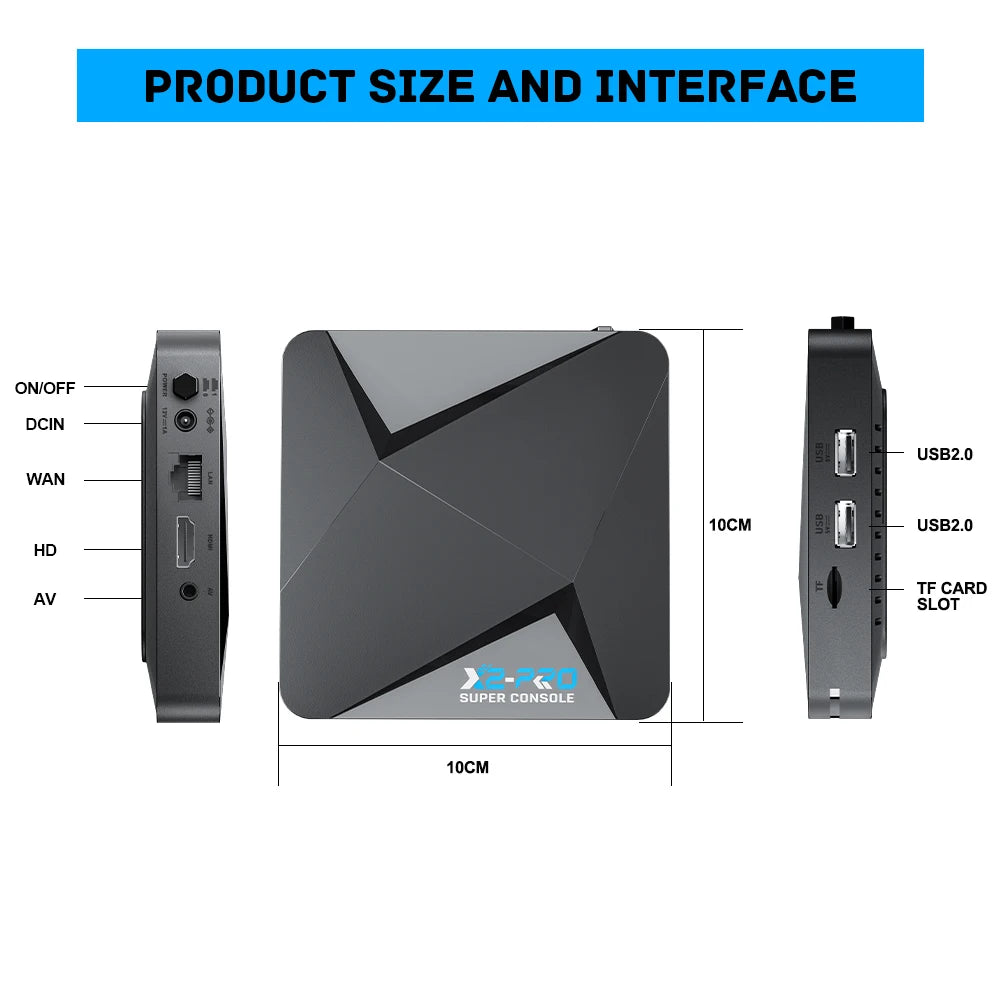 Super Console X2 Pro with 90000 Video Games for PS1/DC/MAME/SS with Gamepad
