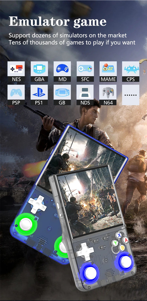 New Arrival R36 Ultra Game Console 64G 128G 4.0inch IPS Screen f